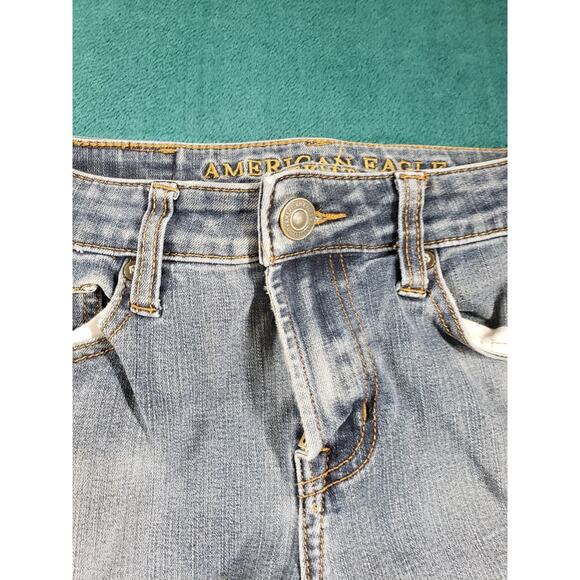 American Eagle Jeans Size 29x30 Mens Blue Pants Denim Stretch Mid Rise Skinny - Picture 7 of 14